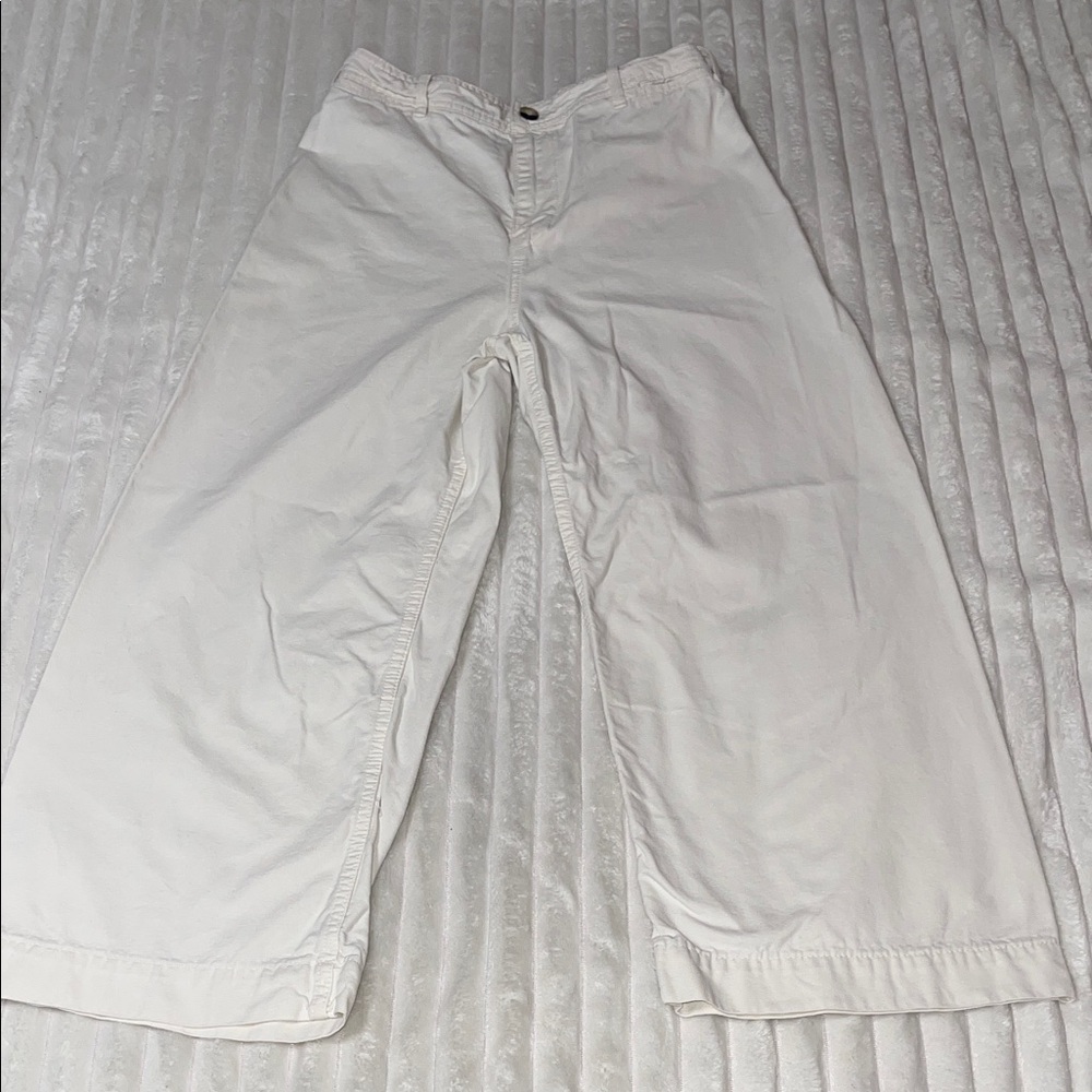 Free People Cream Ankle & Cropped Jeans